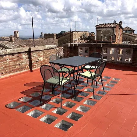 Elegant Flat With Rooftop 450 Mt From Piazza Del Campo * Siena